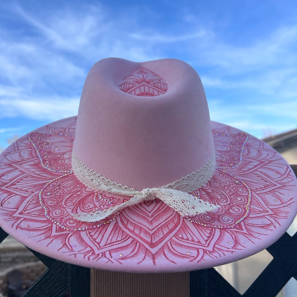Pink Patterned Hat - image 2